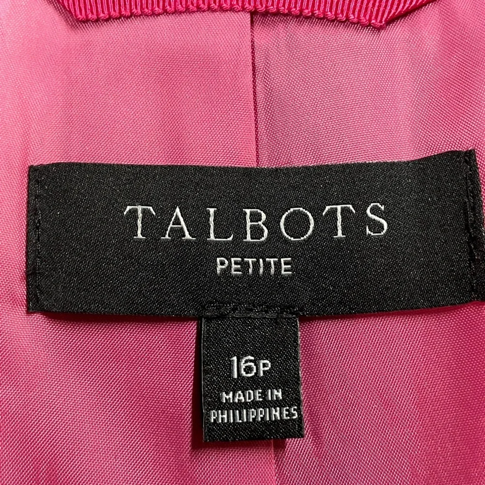 Talbots Magenta Blazer with Gold Buttons - Picture 7 of 7
